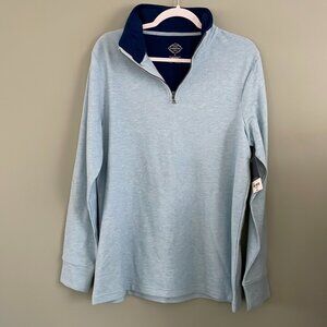 St John's Bay Men's M V Neck With Zipper NWT Chest 44"